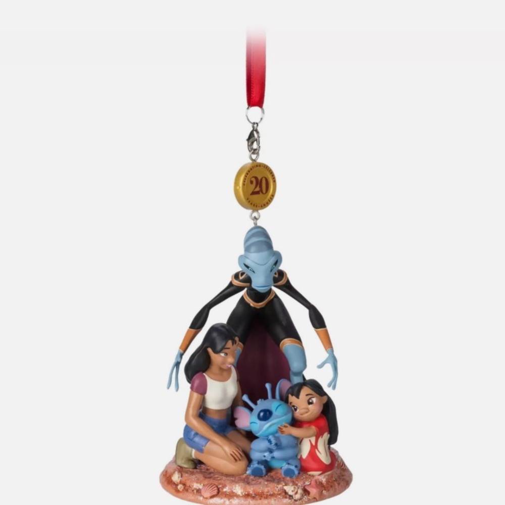 2022 Disney Parks Lilo & Stitch 20th Anniversary Sketchbook Holiday Ornament